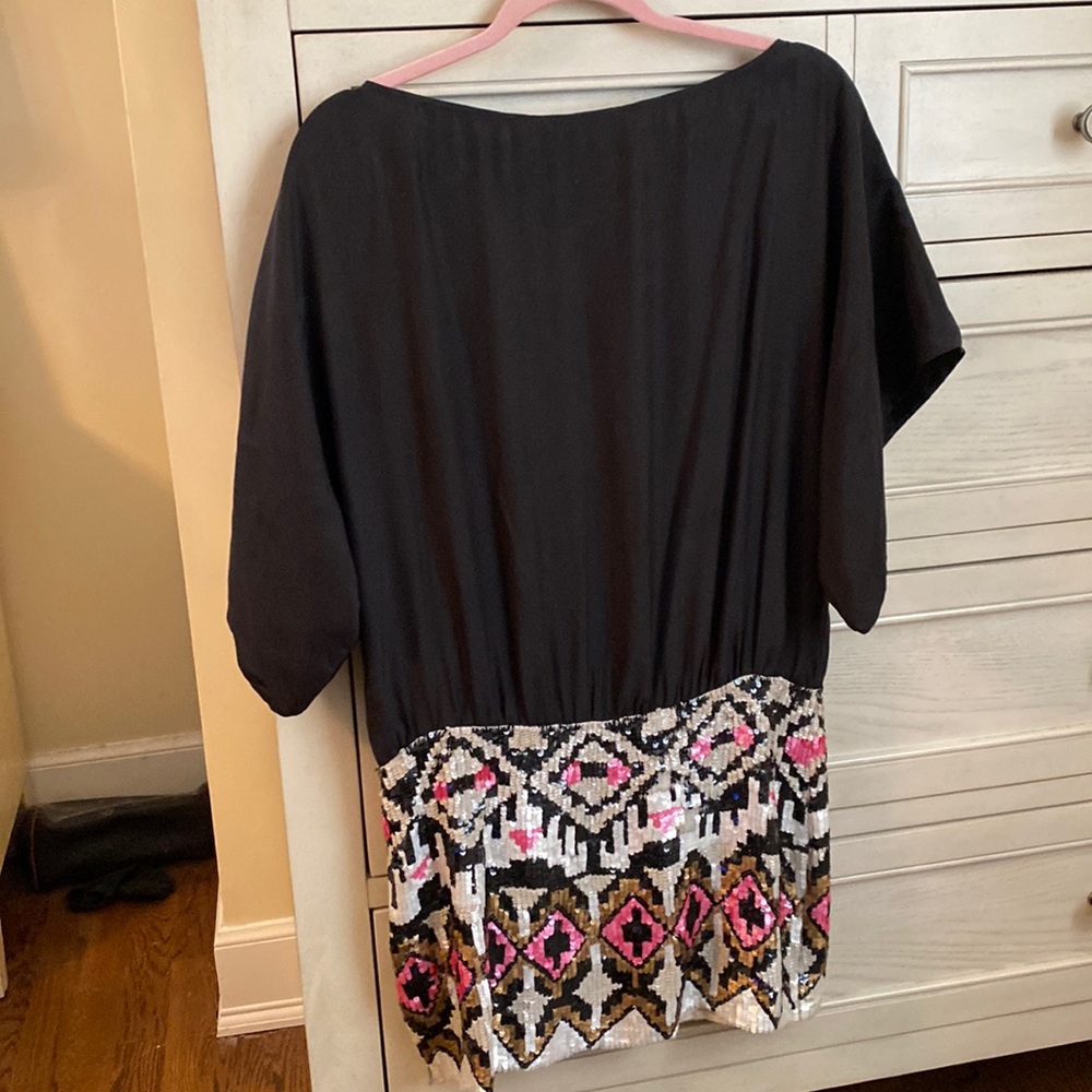 Parker dress- black on top, sequence bottom, size medium